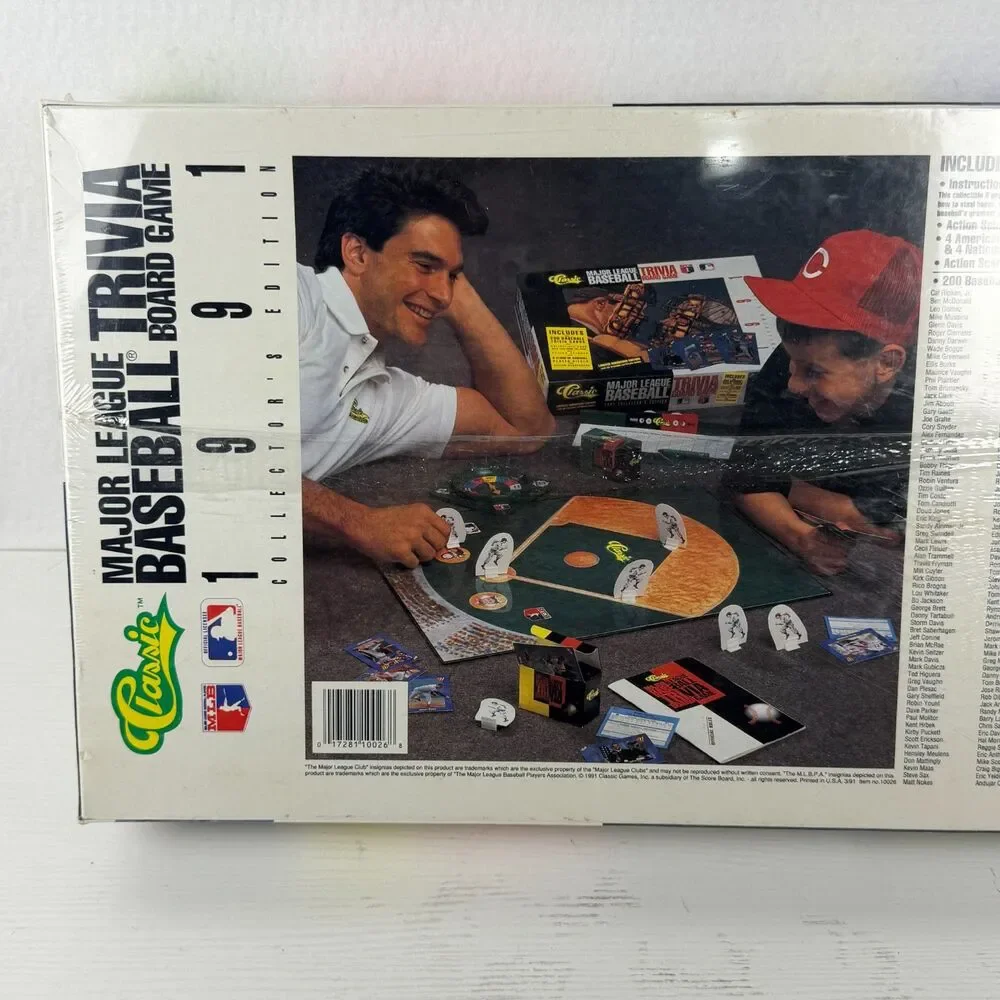 1991 Classic Major League Baseball Trivia Board Game Collector's Edition NEW Sea